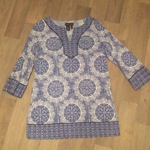 Medium Blue Design Top